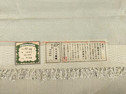 平和屋着物●本塩沢　訪問着　110亀甲　風景文　ますや織物謹製　桑原正信作　証紙付き　正絹　逸品　AABL0968ck