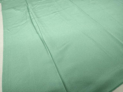 平和屋着物●上質な色無地　薄青色　正絹　逸品　AABL0987ck