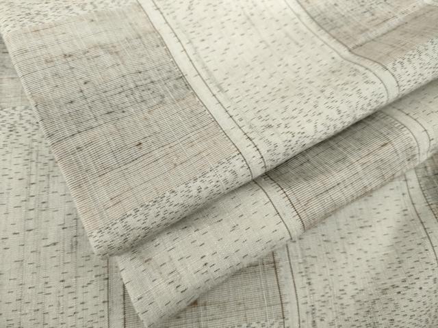 平和屋着物●上質な紬　変わり市松文　正絹　逸品　AABL0996ck