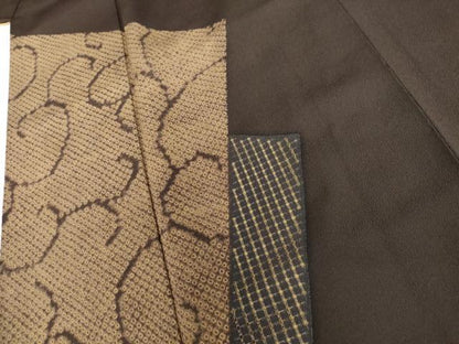 平和屋着物●中国三大刺繍　訪問着　唐草文　やまと誂製　正絹　逸品　AABL1019cs