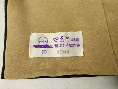 平和屋着物●中国三大刺繍　訪問着　唐草文　やまと誂製　正絹　逸品　AABL1019cs
