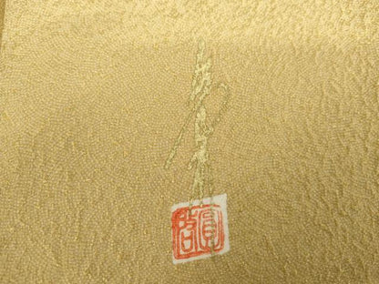 平和屋着物●本草木染作家　圓啓　江戸小紋　鮫小紋柄　正絹　逸品　AABL1025cs