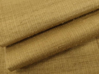 平和屋着物●上質な紬　色無地　黄橡色　正絹　逸品　AABL1027cs