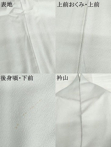 平和屋着物●上質な色無地　暁鼠色　正絹　逸品　AABL1028cs