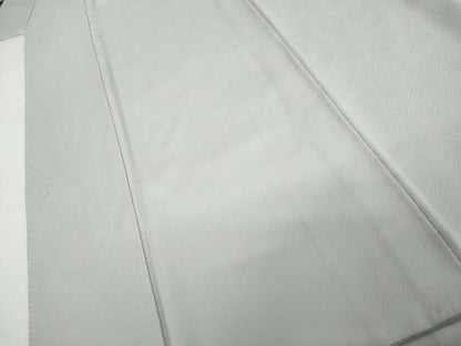 平和屋着物●上質な色無地　暁鼠色　正絹　逸品　AABL1028cs