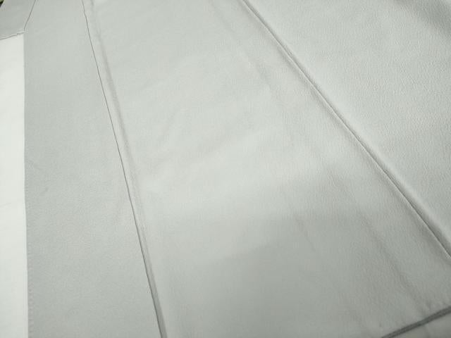 平和屋着物●上質な色無地　暁鼠色　正絹　逸品　AABL1028cs