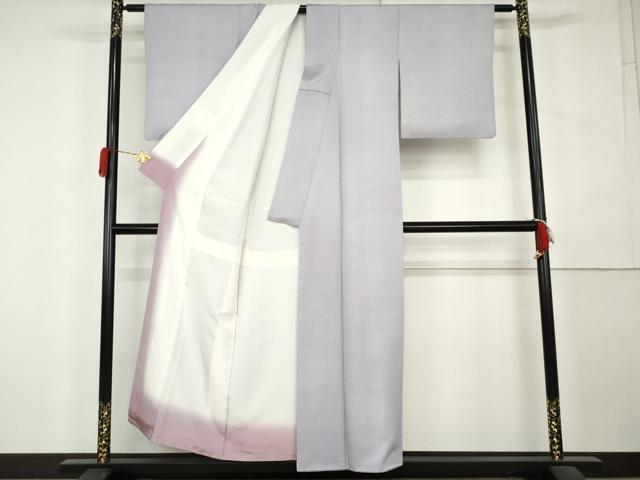 平和屋着物●江戸小紋　作家物　蜃気楼染　極小鮫小紋柄　暈し染め　正絹　逸品　AABL1029cs