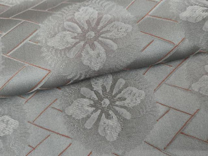 平和屋着物●上質な小紋　地紋起こし　花丸文　正絹　逸品　AABL1038cs
