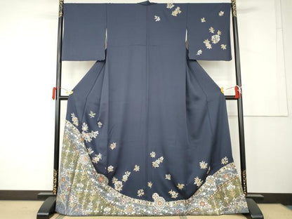 平和屋着物●訪問着　正倉院花文　金彩　正絹　逸品　AABL1041cs