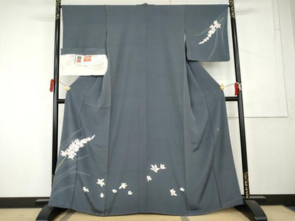 平和屋着物●本加賀友禅作家　庄田和晃　訪問着　シンビジューム　証紙付き　正絹　逸品　未使用　AABL1044cs