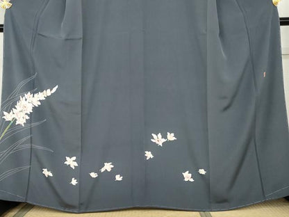 平和屋着物●本加賀友禅作家　庄田和晃　訪問着　シンビジューム　証紙付き　正絹　逸品　未使用　AABL1044cs