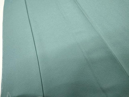 平和屋着物●上質な色無地　青碧色　正絹　逸品　未使用　AABL1060cs