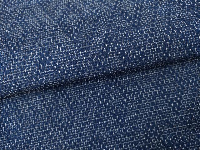 平和屋着物●本塩沢　110亀甲　菱文　正絹　逸品　AABL1064cs