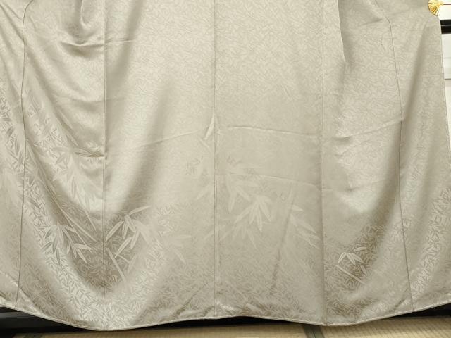 平和屋着物●豪華色留袖　笹竹地紋　茶鼠色地　さが美扱い　正絹　逸品　未使用　AABL1067cs