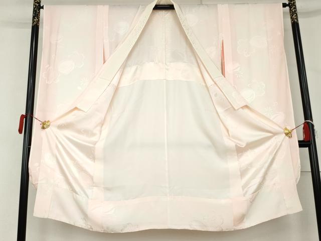 平和屋着物●振袖用長襦袢　無双仕立て　雪兎地紋　暈し染め　半衿刺繍　京都きもの友禅扱い　正絹　逸品　未使用　AABL1072cs