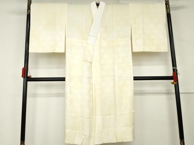 平和屋着物●長襦袢　無双仕立て　草花地紋　暈し染め　三越扱い　正絹　逸品　AABL1087cs