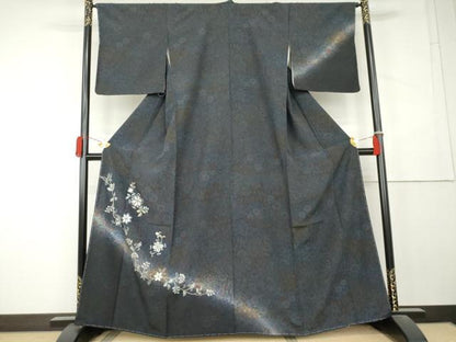 平和屋着物●訪問着　花唐草文　暈し染め　金彩　さが美扱い　正絹　逸品　未使用　AABL1089cs