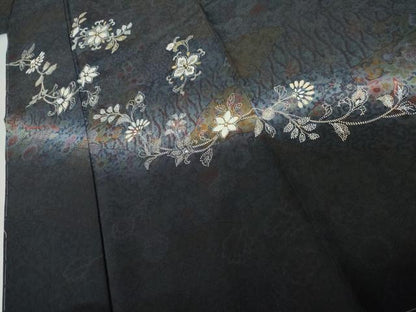 平和屋着物●訪問着　花唐草文　暈し染め　金彩　さが美扱い　正絹　逸品　未使用　AABL1089cs