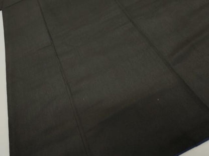 平和屋着物●男性　紬　色無地　蝋色　正絹　逸品　AABL1092cs