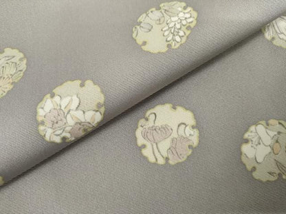 平和屋着物●創業460年・千總　小紋　雪輪花文　ゑり善扱い　反端付き　正絹　逸品　AABL1093cs