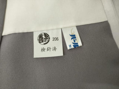 平和屋着物●創業460年・千總　小紋　雪輪花文　ゑり善扱い　反端付き　正絹　逸品　AABL1093cs