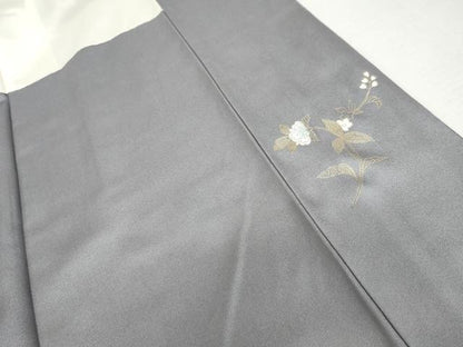 平和屋着物●訪問着　花唐草文　暈し染め　金銀彩　正絹　逸品　AABL1094cs