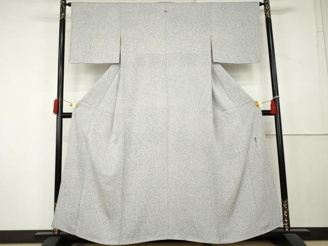 平和屋着物●京友禅の第一人者　松井青々　小紋　霞文　たたき染め　正絹　逸品　AABL1095cs