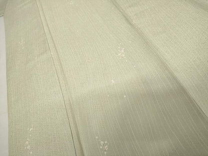 平和屋着物●上質な小紋　舞花文　正絹　逸品　AABL1096cs