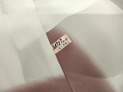 平和屋着物●上質な小紋　市松流水文　正絹　逸品　AABL1104cs