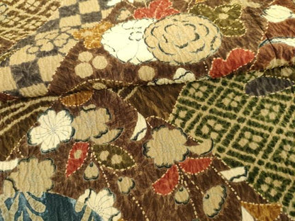 平和屋着物●訪問着　辻が花　正絹　逸品　AABL1107cs