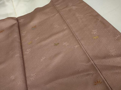 平和屋着物●上質な小紋　笹竹文　金彩　正絹　逸品　AABL1113cs