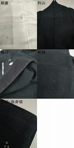 平和屋着物●訪問着　絞り　舞花文　正絹　逸品　AABL1115cs