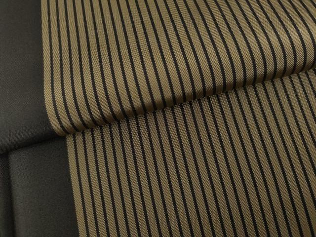 平和屋着物●本場縞大島紬　間道　正絹　逸品　AABL1122cs