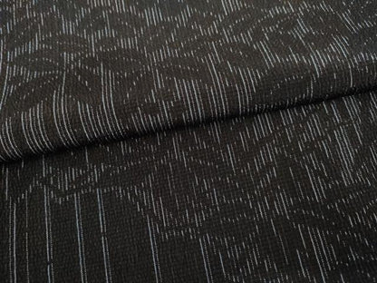 平和屋着物●塩沢物語　訪問着　お召　枝葉文　証紙付き　正絹　逸品　AABL1124cs