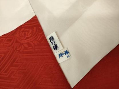 平和屋着物●豪華振袖　駒刺繍　枝花文　金彩　ロング丈　正絹　逸品　AABL1127cs