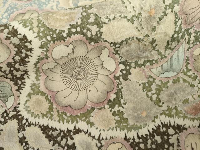 平和屋着物●吉乃一廉　幻の辻が花　訪問着　暈し染め　銀通し地　正絹　逸品　AABL1132cs