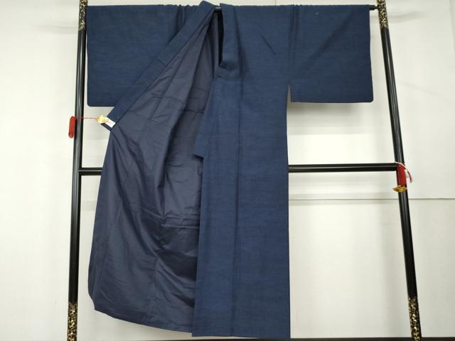 平和屋着物●男性　結城紬　アンサンブル　杢　霞文　やまと誂製　キングサイズ　正絹　逸品　AABL1137cs