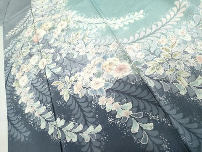 平和屋着物●訪問着　辻が花　絞り　暈し染め　正絹　逸品　AABL1138cs