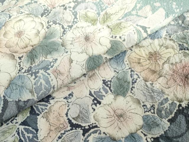 平和屋着物●訪問着　辻が花　絞り　暈し染め　正絹　逸品　AABL1138cs