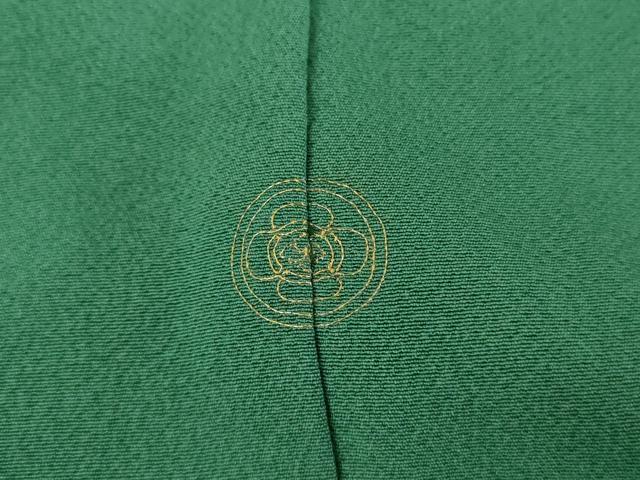 平和屋着物●豪華振袖　色無地　木賊色　正絹　逸品　AABL1139cs