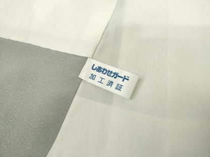 平和屋着物●中国三大刺繍　相良刺繍　蘇州刺繍　総刺繍　訪問着　エ霞風景松竹梅文　暈し染め　金糸　金彩　正絹　逸品　AABL1149cs