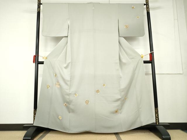 平和屋着物●訪問着　舞花文　暈し染め　金彩　正絹　逸品　AABL1150cs