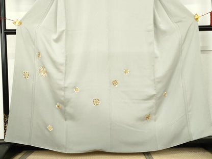 平和屋着物●訪問着　舞花文　暈し染め　金彩　正絹　逸品　AABL1150cs