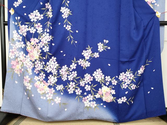 平和屋着物●豪華振袖　桜　暈し染め　金彩　正絹　逸品　AABL1174cs