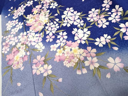 平和屋着物●豪華振袖　桜　暈し染め　金彩　正絹　逸品　AABL1174cs