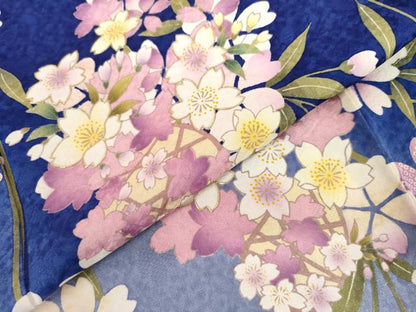 平和屋着物●豪華振袖　桜　暈し染め　金彩　正絹　逸品　AABL1174cs
