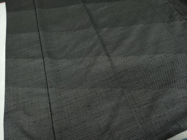 平和屋着物●赤城紬　訪問着　黒地　証紙付き　正絹　逸品　AABL1179cs