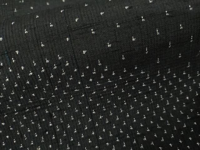 平和屋着物●赤城紬　訪問着　黒地　証紙付き　正絹　逸品　AABL1179cs