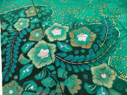 平和屋着物●豪華振袖　辻が花　金彩　金通し地　ロング丈　正絹　逸品　AABL1180cs