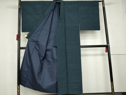 平和屋着物●男性　紬　霞文　正絹　逸品　未使用　AABL1188cs